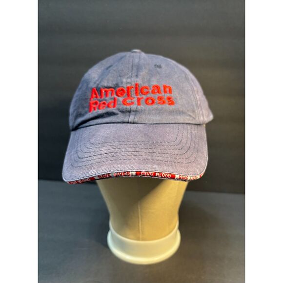 Vintage American Red Cross Strap-Back Hat – “Save Lives • Give Blood” - Picture 1 of 5